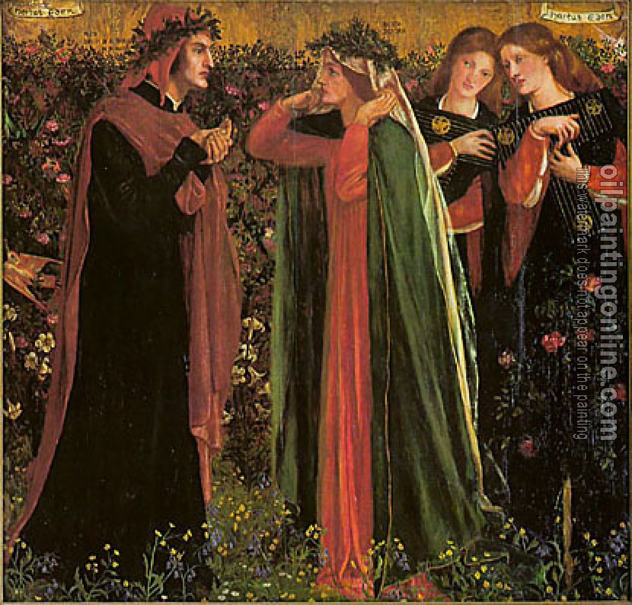 Rossetti, Dante Gabriel - The Salutation of Beatrice 2